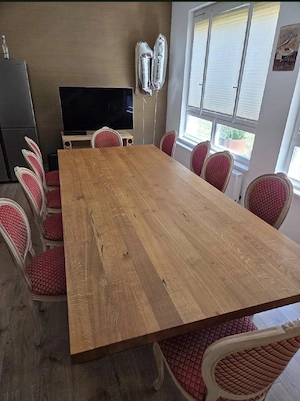 Esstisch (Eiche massiv Tisch) mit 15 Stühlen  Bild 3
