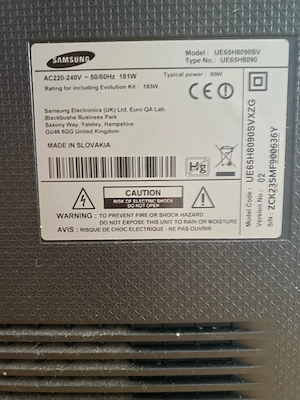 samsung Fernseher 65 Zoll defekt Bild 4