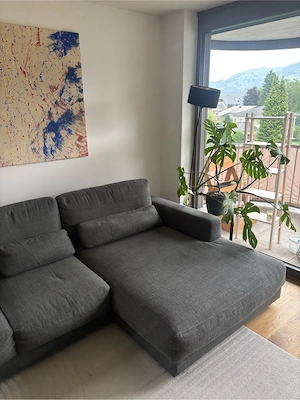 L-Couch grau Bild 2