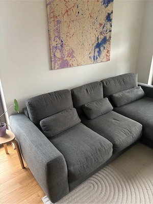 L-Couch grau Bild 3