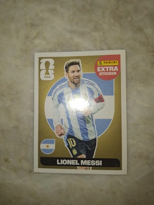 Panini Extrasticker Gold Lionel Messi Bild 4