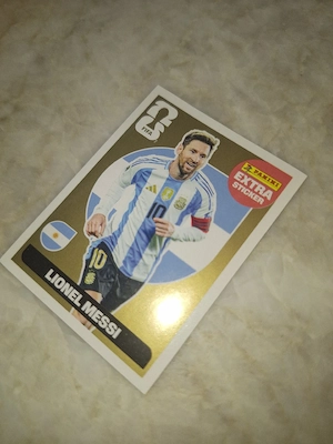 Panini Extrasticker Gold Lionel Messi Bild 3