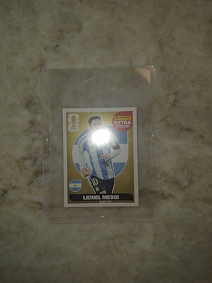Panini Extrasticker Gold Lionel Messi Bild 2