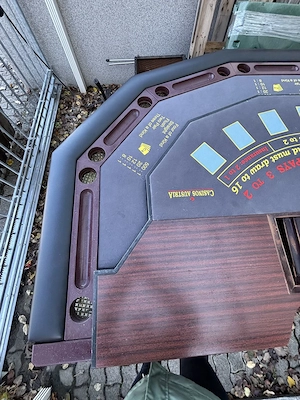 Original Casino Austria Spieltisch für Poker, Black Jack, gebraucht Bild 3