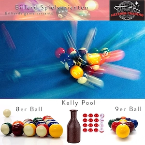 Billard Zubehör Set, 16-teilig, NEU Bild 2