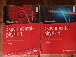 Experimentalphysik 1 bis 4 und Spektrum Lehrbuch Physik Bild 2