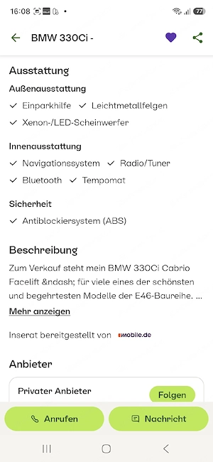 Bmw 330 ci Cabrio e46  Bild 4