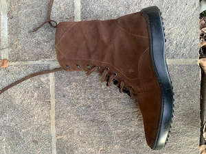 Herrenschuhe aus Velourleder, hoch, Grösse 43 von Tods