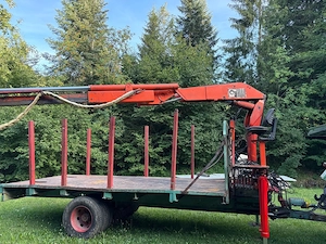Rückewagen, Kranwagen, Hiab, Blockwagen, Holzwagen