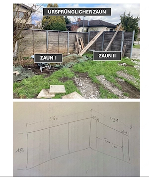 Gartenzaun Gesamtlänge 9,90m Bild 2