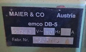 Drechselbank EMCO DB-5 Bild 3