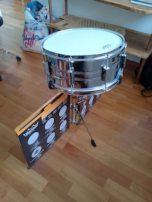 Pearl Export Metall Stahl snare drum 14 zoll Bild 3