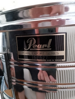 Pearl Export Metall Stahl snare drum 14 zoll Bild 5
