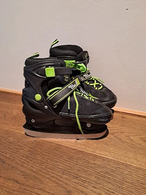 Verstellb. Kinder Schlittschuhe, frisch geschliffen, Gr. M, 34-37