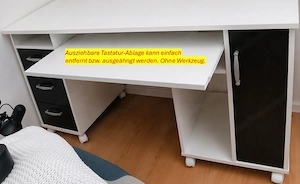 Jugendzimmer in Weiss-Schwarz Bild 6