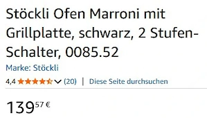 Stöckli Maroni & Kartoffelbräter & Grill- und Crepeplatte  Bild 7