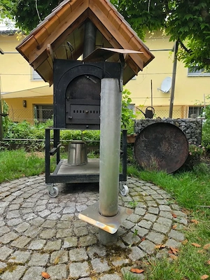 Verkaufe transportablen Pizzaofen mit Hänger Bild 4
