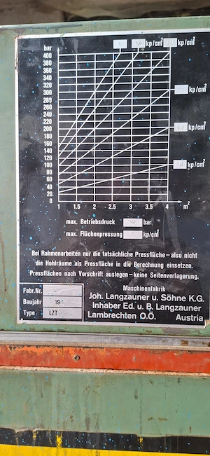 Heizplattenpresse Langzauner LZT 45 Bild 3