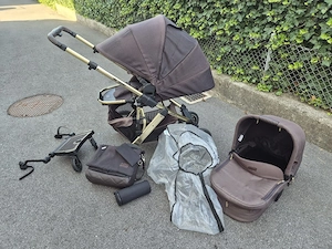 ABC Design Salsa 4 Air Kinderwagen in schwarz gold. Bild 3