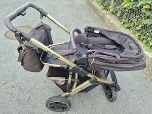 ABC Design Salsa 4 Air Kinderwagen in schwarz gold. Bild 2