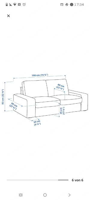 :  IKEA Set: KIVIK 3er + 2er Sofa + 2 REMSTA Sessel | Top Zustand | 10 J. Garantie Bild 5