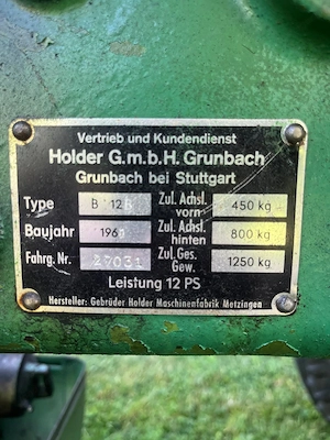Traktor Oldtimer Holder B12  Bild 4