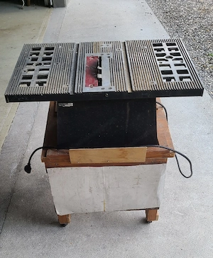 Tischkreissäge mit Sägeblättern, gebr. Bild 4
