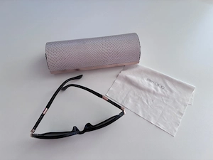 Original Jimmy Choo Sonnenbrille in schwarz mit Etui und Putztuch