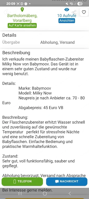 Baby Flaschen zubereiter Bild 2