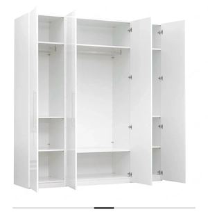 Kleiderschrank Hochglanz