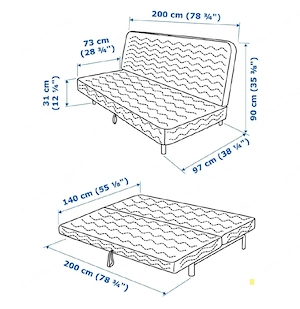 Ausziehbare Schlafcouch Bild 2