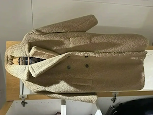 JOOP exklusiv! Mantel in hellbraun - Gr. S - Teddymantel - Designermantel - Luxus - klassischer Mant