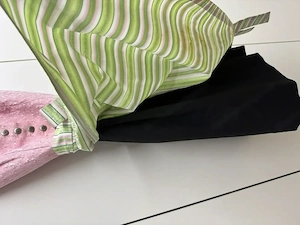 Dirndl Knielang Gr. 38 neuwertig   rosa schwarz grün Bild 2