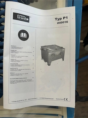 Güde Sandstrahlbox Bild 4
