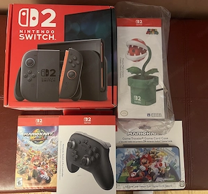 Nintendo Switch 2 Konsole + Mario Kart World + Controller, Tasche und Kamera (NEU!) Bild 2