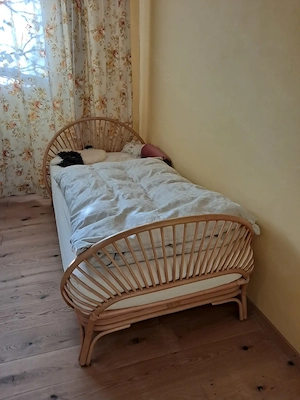 Rattanbett Einzelbett