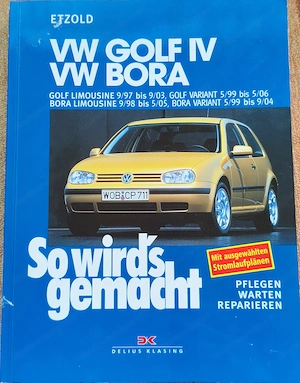 Handbuch VW Golf 4 VW Bora Benzin 
