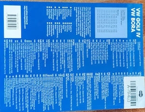 Handbuch VW Golf 4 VW Bora Benzin  Bild 2