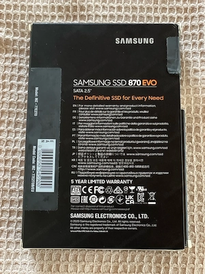Samsung SSD 870 EVO 2TB - NEU & unbenutzt - Rechnung + OVP Bild 2