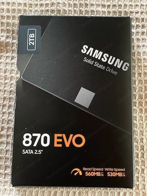 Samsung SSD 870 EVO 2TB - NEU & unbenutzt - Rechnung + OVP