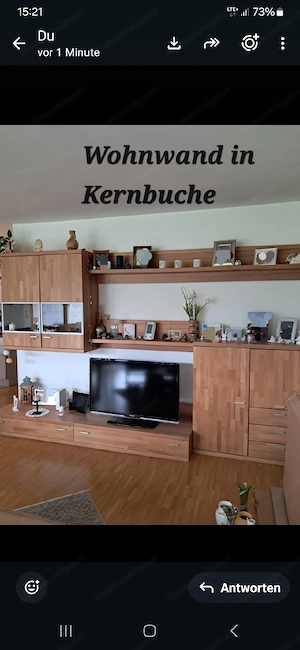 Wohnwand  in Kernbuche Bild 2