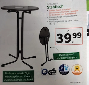 Klappbarer Stehtisch  Bild 6
