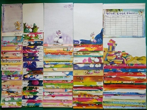 Große Diddl Sammlung - keine Doppelten - 90er Raritäten, Blockblätter, Briefpapiersets mit Kuverts.. Bild 3