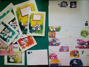 Große Diddl Sammlung - keine Doppelten - 90er Raritäten, Blockblätter, Briefpapiersets mit Kuverts.. Bild 2