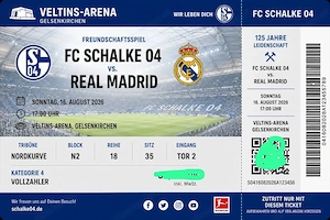   4 Tickets   Schalke vs. Real Madrid    Bild 2
