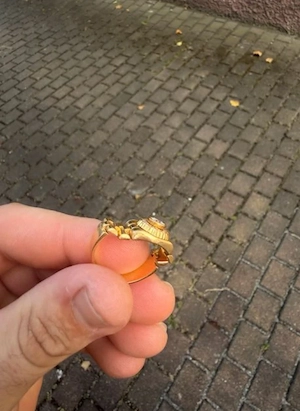 Goldring 22 karat 916 kein 585 750 goldkette  Bild 2