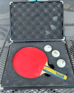 DONIC Waldner Legend Carbon Tischtennisschläger + Bluestorm
