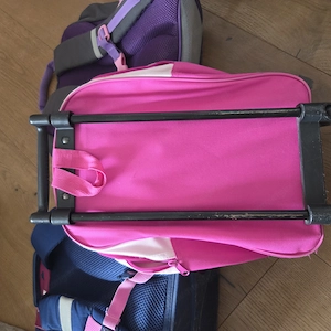 Schultasche, Turnsack Rucksack, Reise-Rollkoffer, Rollerblades mit LED Lichter Bild 6