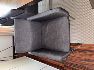 Sessel Stoff Grau Bild 2