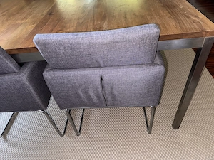 Sessel Stoff Grau Bild 3